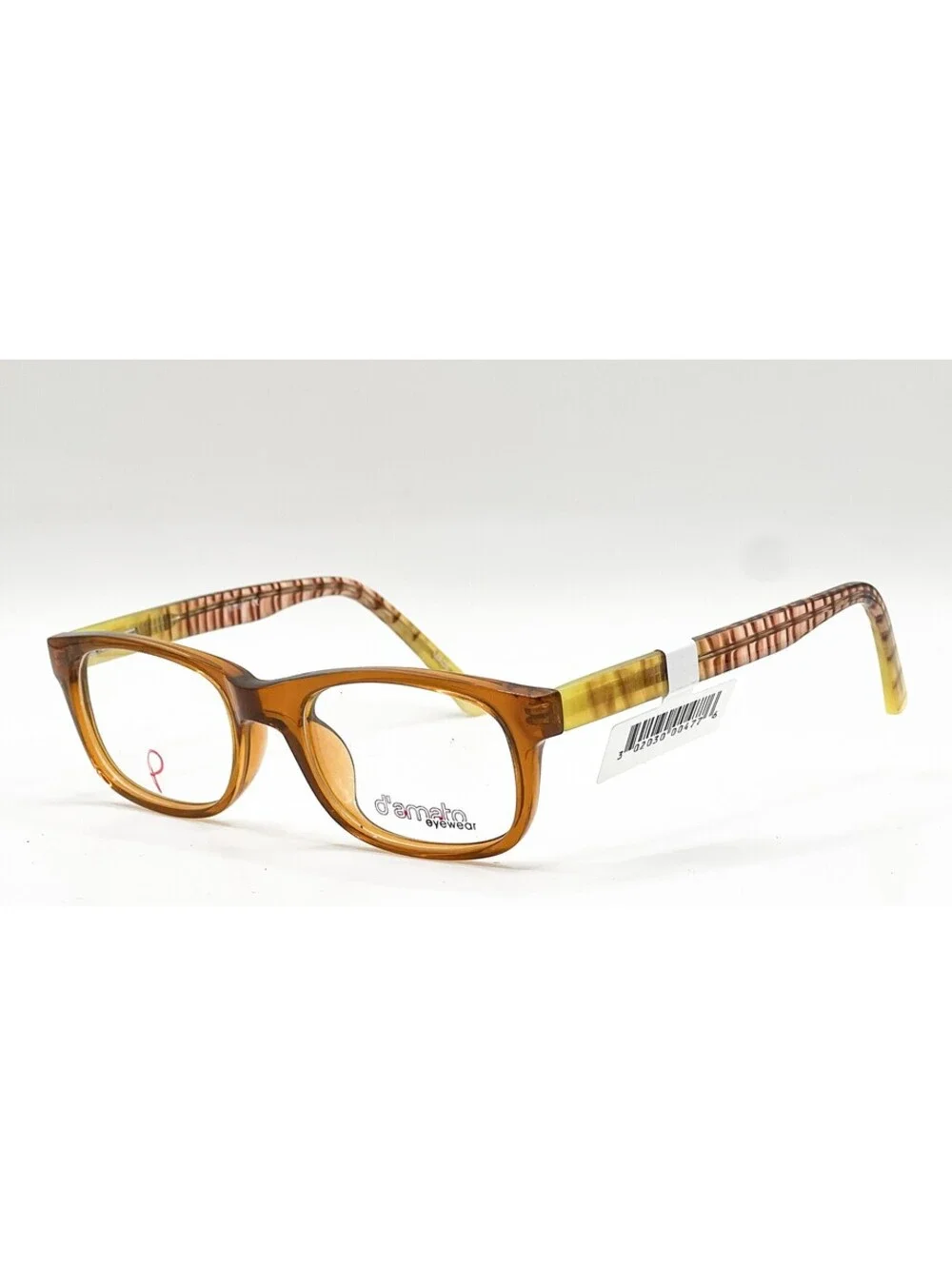 D'Amato Eyewear Dt003 Brown Authentic Eyeglasses 47-18-140